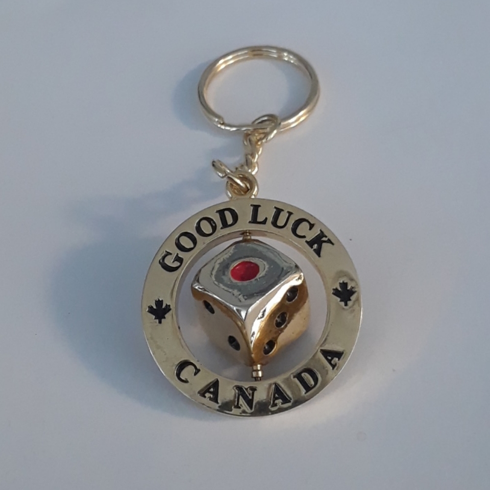 A brass key holder
